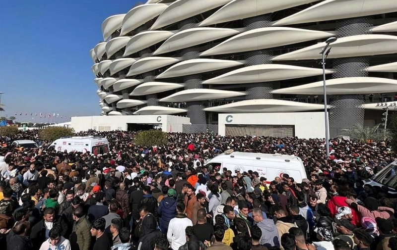 Un muerto y decenas de heridos en una estampida frente a un estadio en Irak