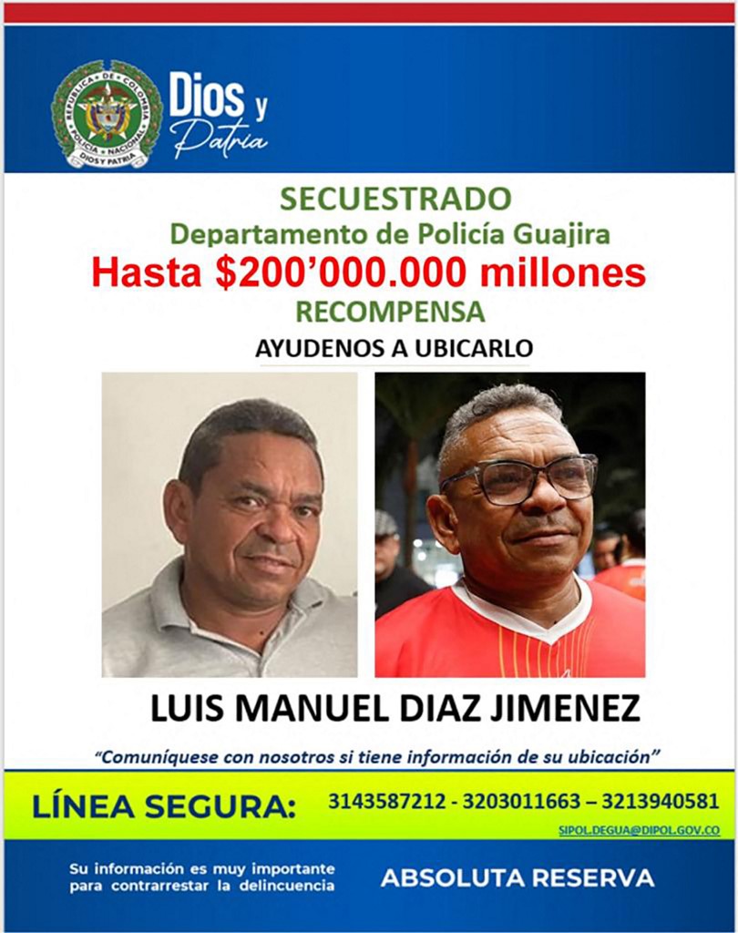 Lo que se sabe del secuestro del padre del futbolista colombiano Luis Díaz