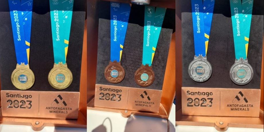 Así serán las medallas de los Juegos Panamericanos 2023