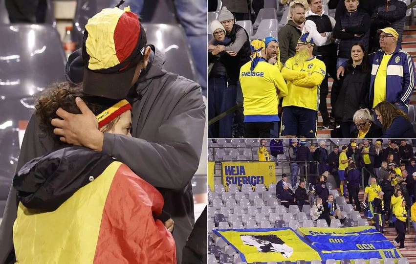 La Uefa finalizó con empate el juego entre Bélgica y Suecia tras ataque terrorista