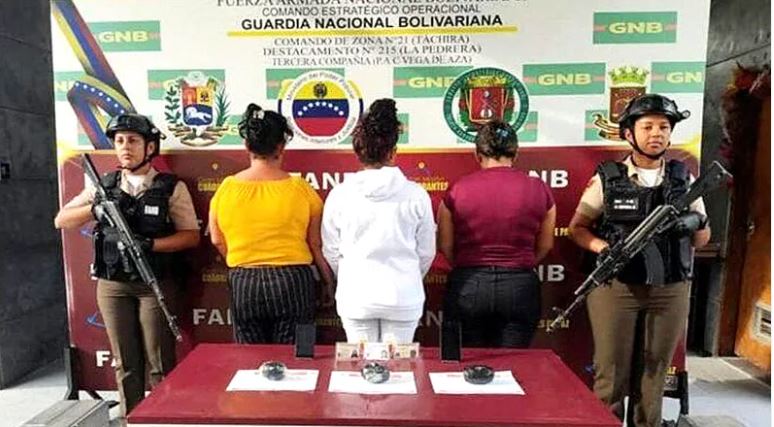 Tres mujeres llevaban droga en sus partes íntimas: Detenidas en Táchira