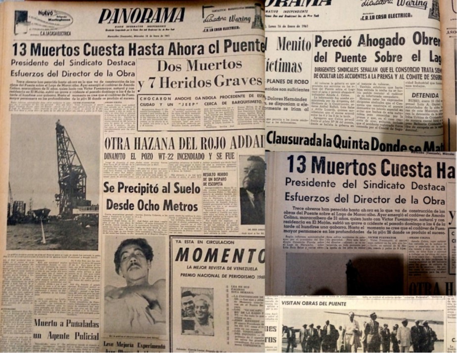 Lágrimas y sangre que costó El Puente sobre el lago de Maracaibo ¿Lo sabías?. Reproducciones recortesdejosue de Panorama
