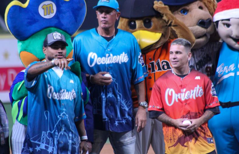Rincón, Soteldo y Martínez lanzaron la primera bola del Juego de Estrellas de la LVBP