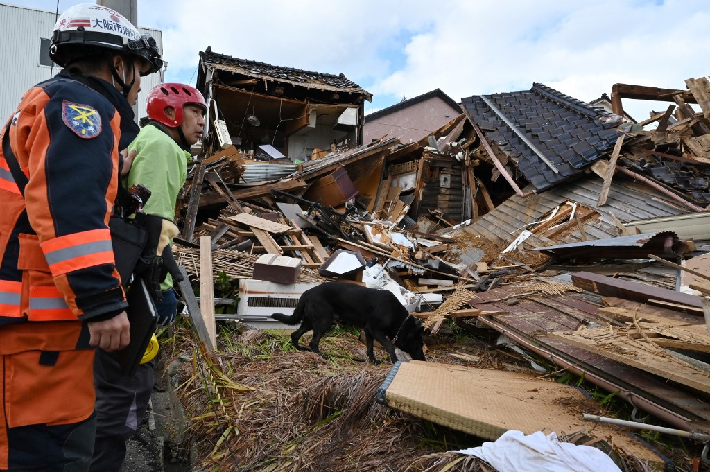 Perro rescató a una anciana atrapada en una casa tras el sismo en Japón