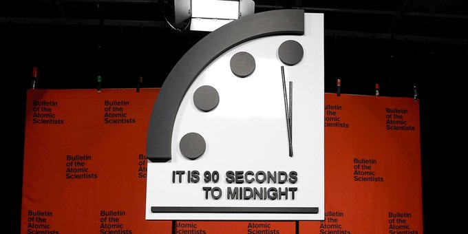El "Reloj del Juicio Final" asegura que la Tierra se acerca al apocalipsis tras amenazas de guerra nuclear, desastres climáticos e inteligencia artificial