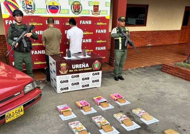 Usaron cajas de cereales y protectores diarios para ocultar droga en Ureña