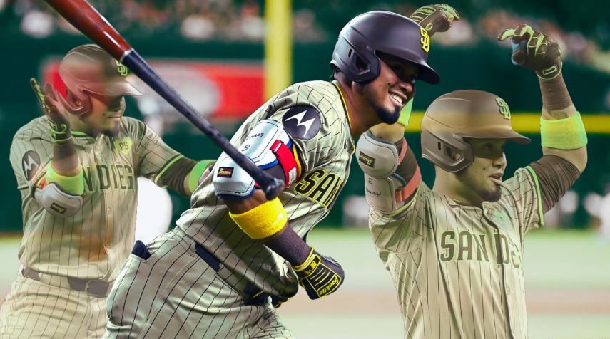 Luis Arráez regó batazos en su debut con los Padres (Video)