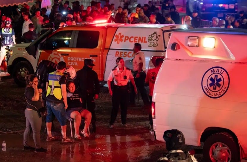 Nueve muertos y 50 heridos tras la caída de un templete en un acto del opositor Máynez en México