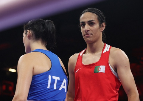 Boxeadora transgénero derrotó en 45 segundos a la italiana Angela Carini en los Juegos Olímpicos de París. Foto: RRSS