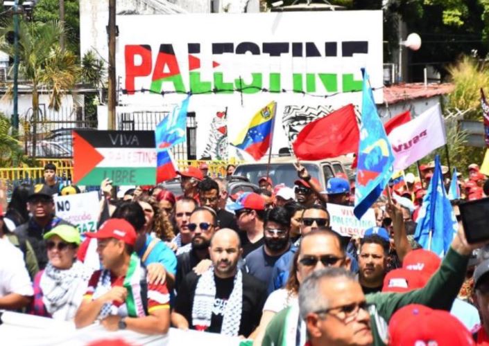Realizan concentraciones en Caracas este 5-Oct contra el genocidio palestino