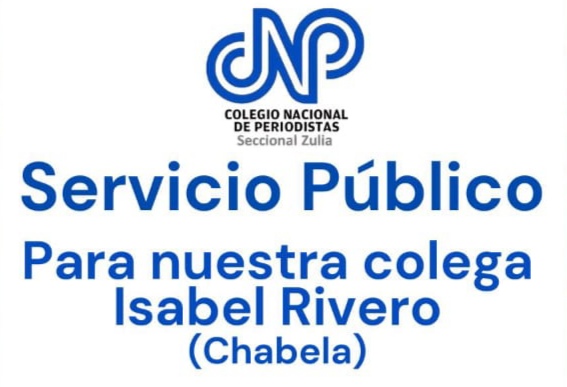 Solicitan ayuda para la periodista Isabel Rivero, mejor conocida como 