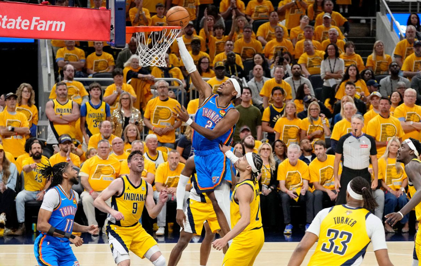 Thunder triunfó en Indianápolis para empatar con Pacers