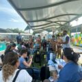 Colegio de Médicos dio la bienvenida a sus instalaciones a la Escuela de Natación Alejandro Caldera