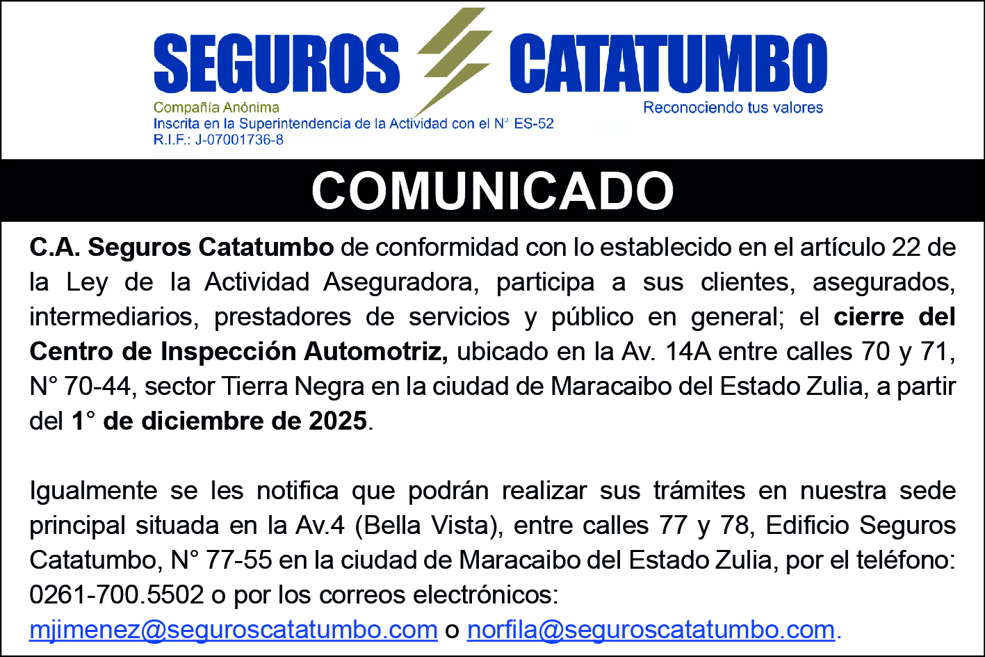 segursos catatumbo