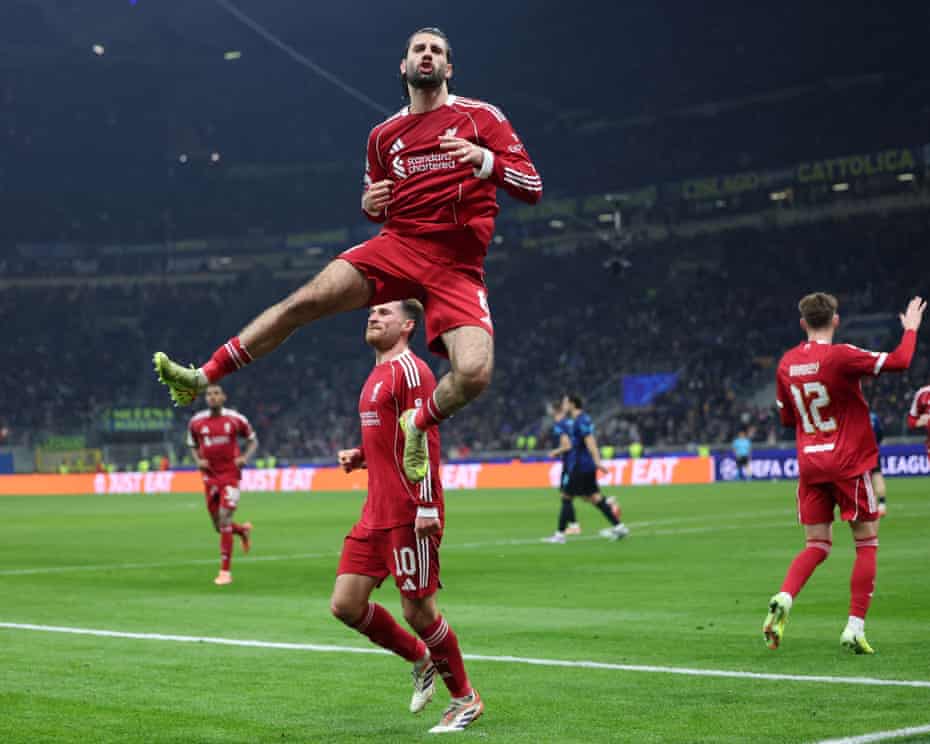 ¡Sin Salah! Liverpool doblegó al Inter con gol sobre el final
