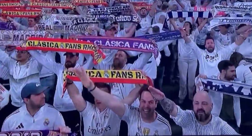 Aficionado fue expulsado del Bernabéu tras realizar saludo nazi