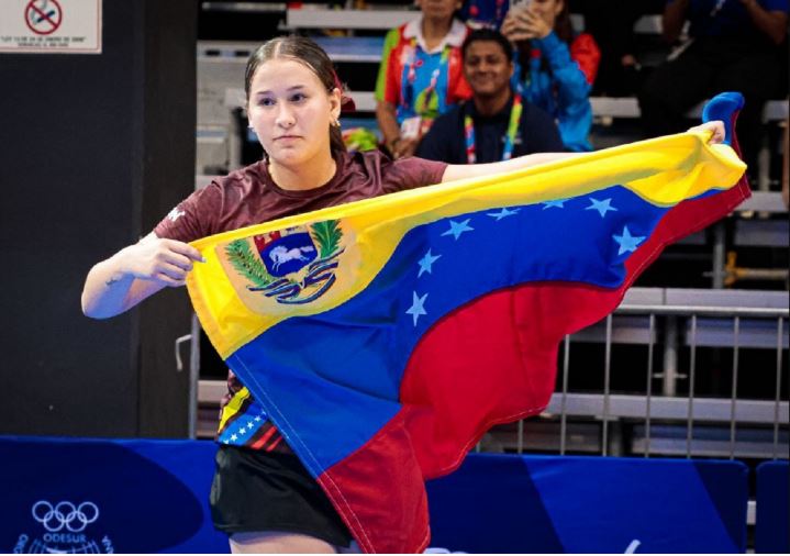 Dakota Ferrer se llevó el oro en tenis de mesa en los Suramericanos de la Juventud