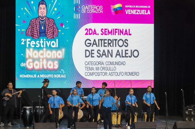 Definidas las 20 agrupaciones que disputarán la final del II Festival Nacional de la Gaita Infantil y Juvenil