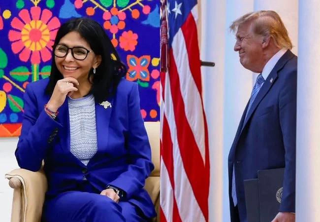 Casa Blanca confirma hora de reunión de Delcy Rodríguez con Trump