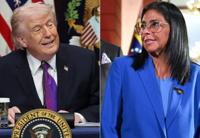 Trump se reunirá con Delcy Rodríguez el próximo martes 22-Sept en Nueva York: Anunció la Casa Blanca