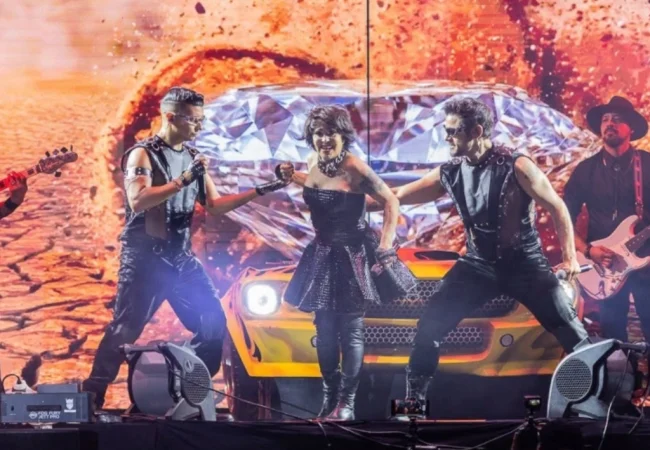 A la cantante Alejandra Guzmán se le dislocó la cadera en pleno concierto