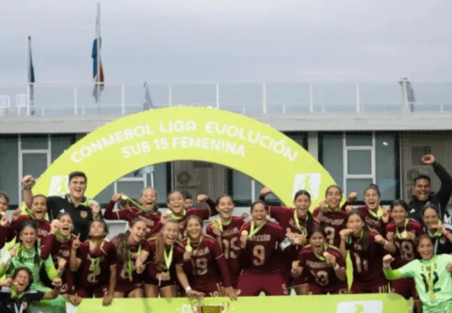 La Vinotinto Femenina Sub-15 conquista el título invicto de la Liga Evolución Conmebol 2026