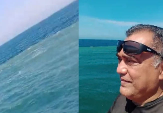 Impresionante cómo se une el mar con el lago: agua dulce y salada