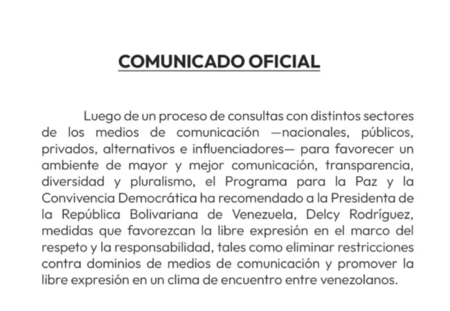 Programa de Paz y Convivencia Democrática propone eliminar bloqueos a dominios de medios digitales
