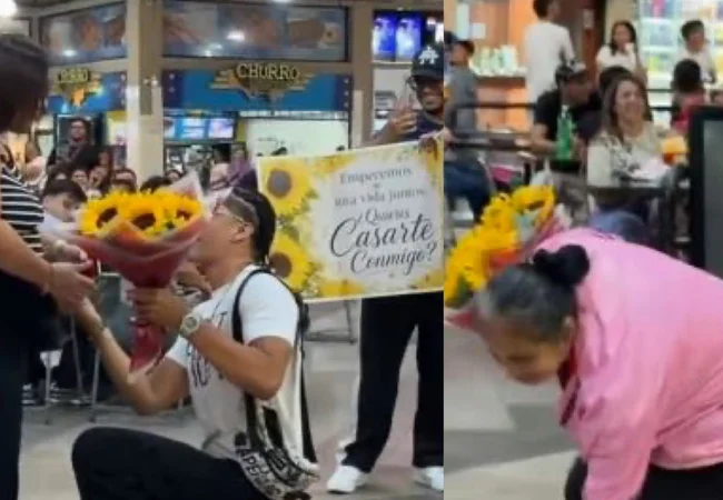 Pidió matrimonio y le dijeron que NO en pleno mall de Guatire [VIRAL]