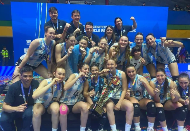 ¡Argentina en lo más alto! La Albiceleste venció a Perú y conquistó el Sudamericano Femenino de Voleibol Sub-19
