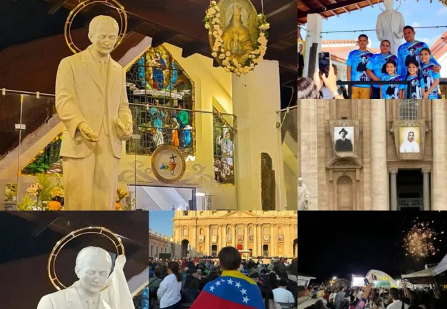 A un año de la canonización: El abrazo de luz y fe con el que San José Gregorio Hernández y Santa Carmen Rendiles sostienen a Venezuela