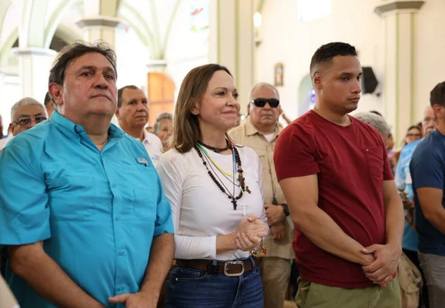 Difunden primeras imágenes de María Corina Machado en Venezuela tras su llegada al Santuario de la Divina Pastora